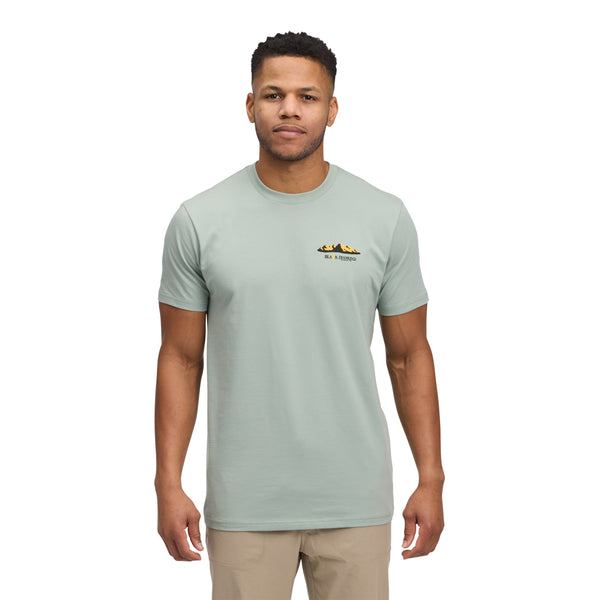 black diamond Men's Mountainscape Short Sleeve Tee Agave