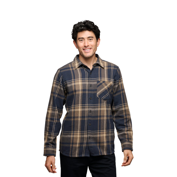 black diamond Men's Project Flannel Charcoal-Walnut Plaid