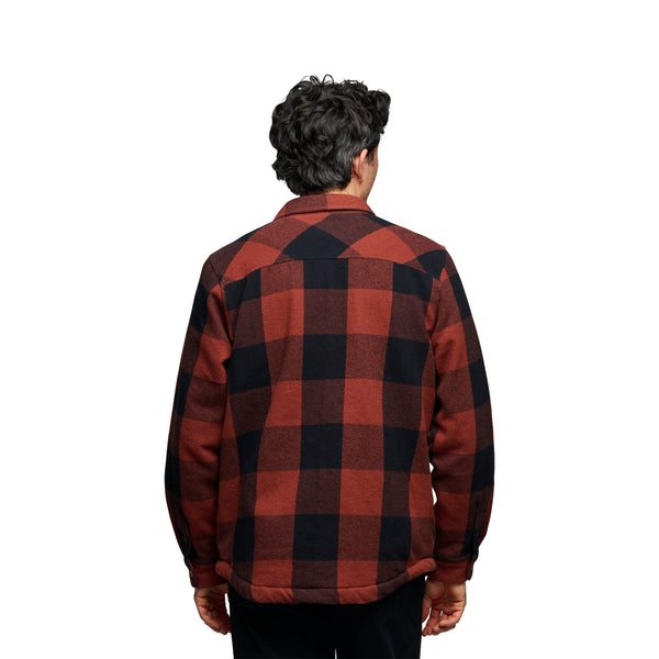 Black Diamond Men's Project Lined Flannel Iron Red-Black