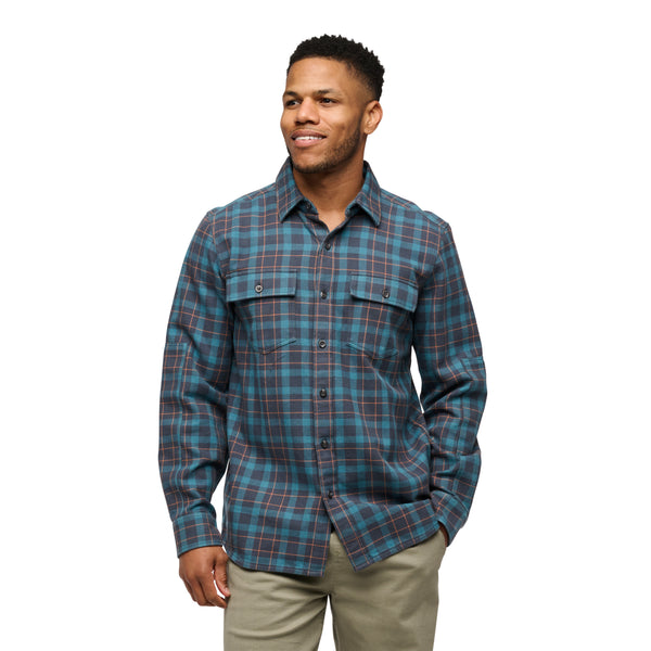 black diamond Men's Project Twill Long Sleeve Shirt Charcoal-Moab Brown