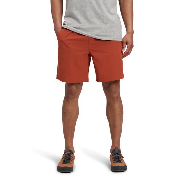 black diamond Men's Sierra Shorts 8 in Burnt Sienna