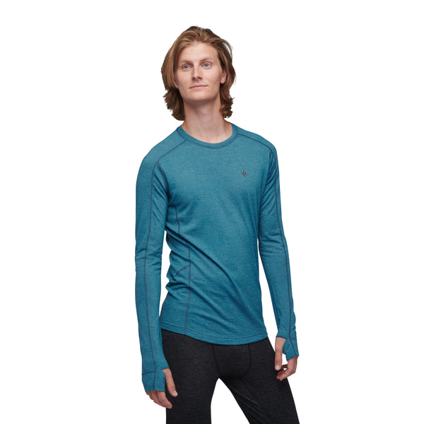 Black Diamond Men's Solution 150 Merino Baselayer Crew Astral Blue