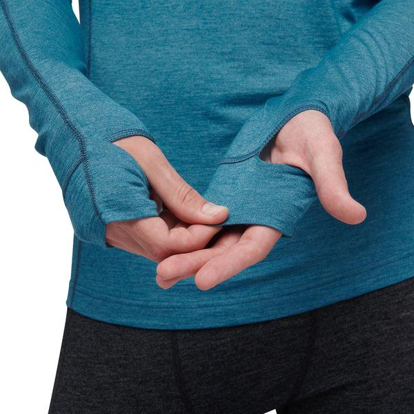 Black Diamond Men's Solution 150 Merino Baselayer Crew Astral Blue