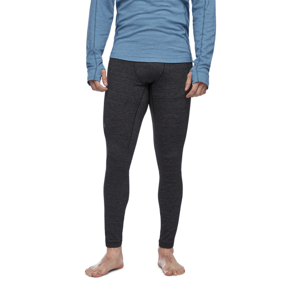 black diamond Men's Solution 150 Merino Baselayer Full Length Bottom Black