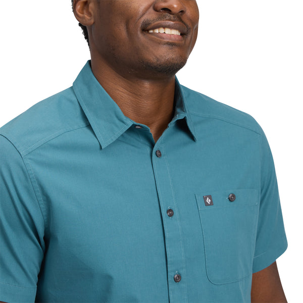 Black Diamond Men's Wingate Short Sleeve Shirt Creek Blue