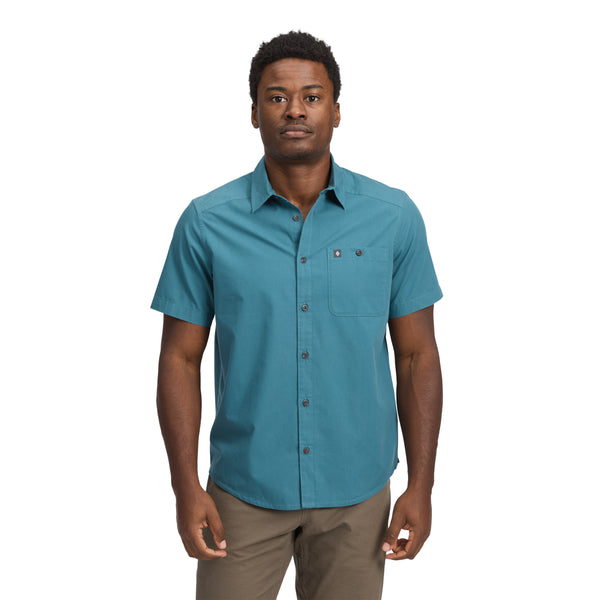 black diamond Men's Wingate Short Sleeve Shirt Creek Blue
