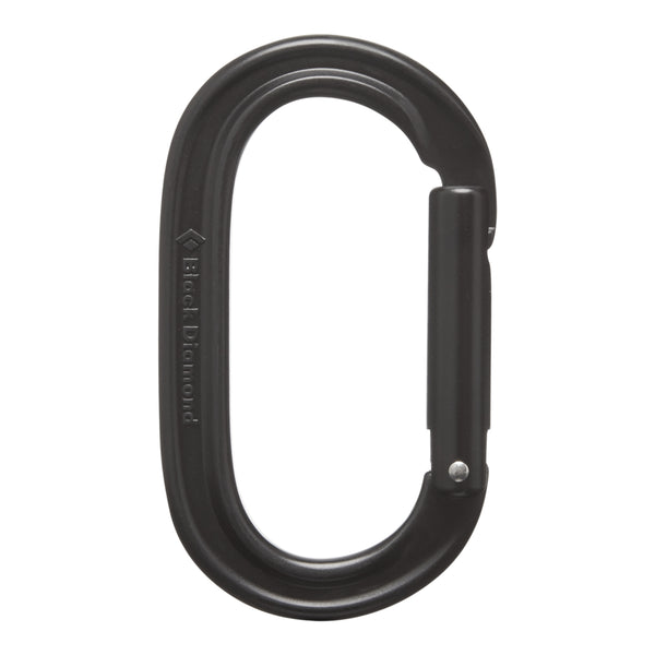 black diamond Oval Keylock Carabiner - Past Season Black