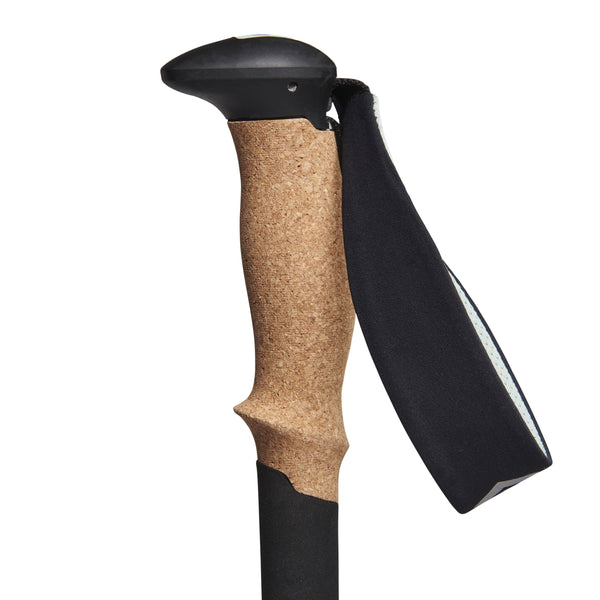 Black Diamond Pursuit Shock Trekking Poles Steel Grey-Foam Green