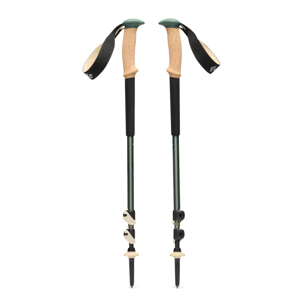 black diamond Trail Cork Trekking Poles Laurel Green