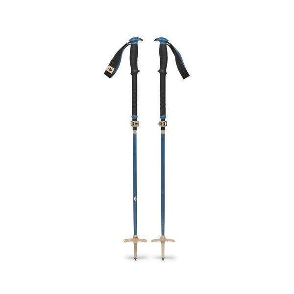 black diamond Traverse Compactor Ski Poles Creek Blue