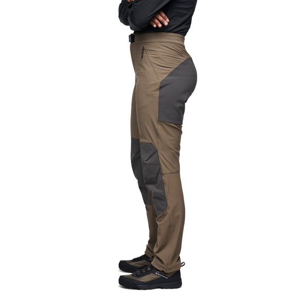 Black Diamond Women's Alpine Hybrid Pants Walnut-Anthracite