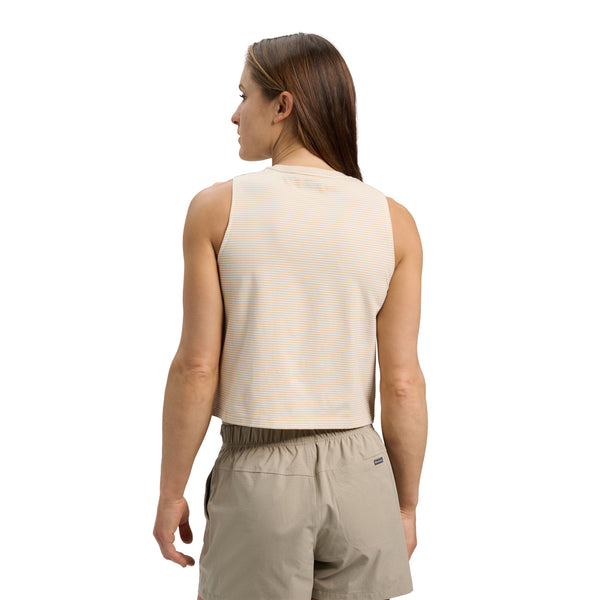 Black Diamond Women's BD Stripe Tank White Oak-Off White