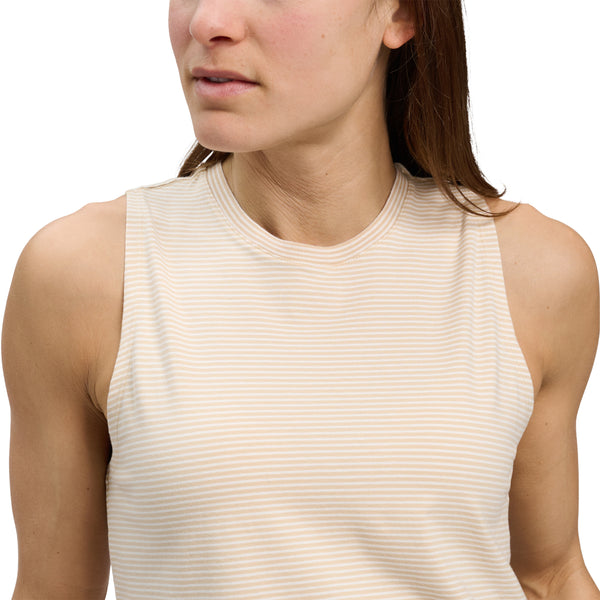 Black Diamond Women's BD Stripe Tank White Oak-Off White