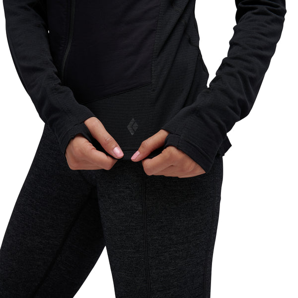 Black Diamond Women's Coefficient LT Hybrid Hoody Black