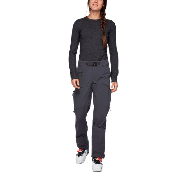 black diamond Women's Dawn Patrol Hybrid Pants Carbon