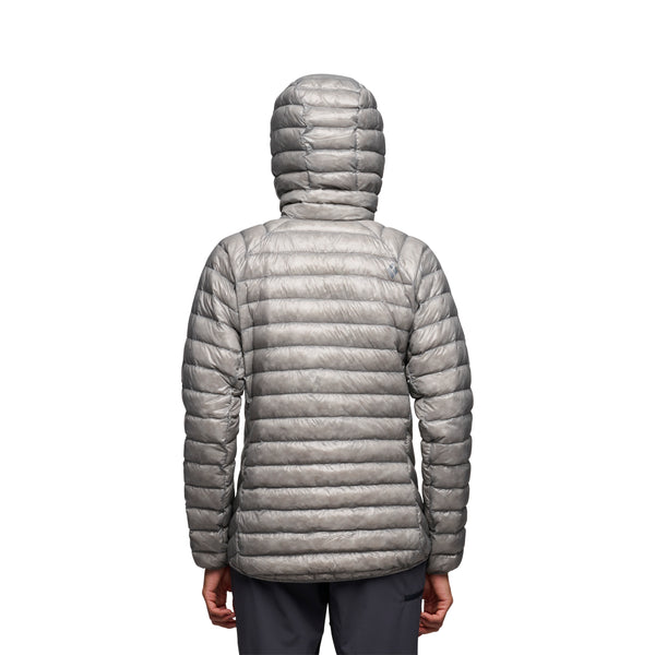 Black Diamond Women's Deploy Down 0.5 Pullover Hoody Pewter