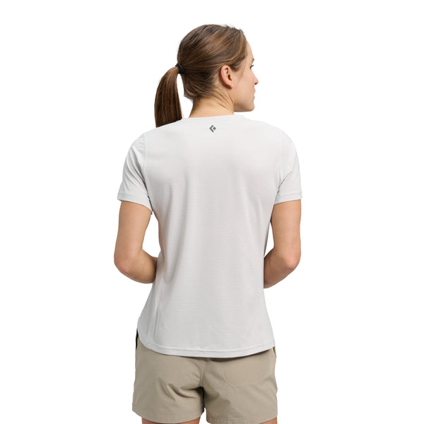 Black Diamond Women's Distance Short Sleeve Tech Tee Alloy