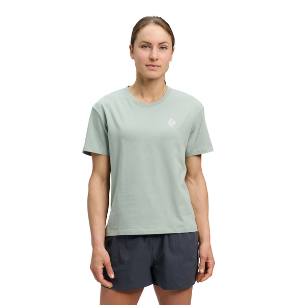 black diamond Women's Heritage Badge Short Sleeve Tee Agave
