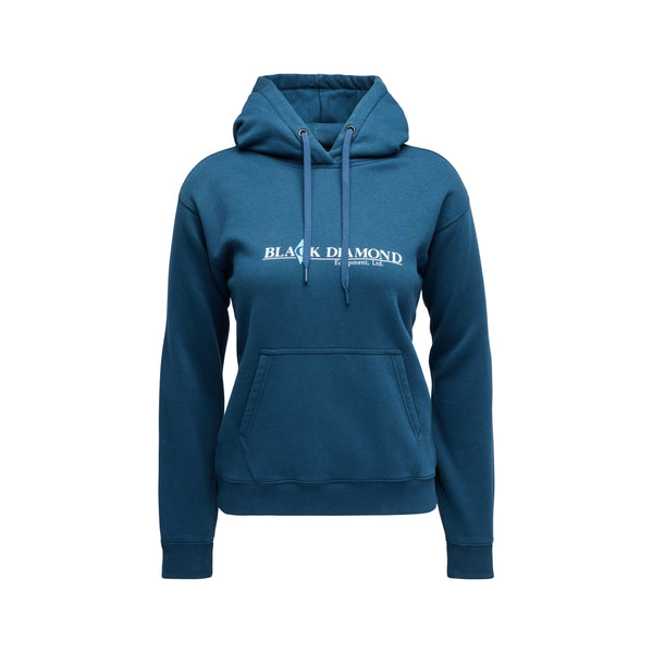 Black Diamond Women's Heritage Wordmark Pullover Hoody Indigo