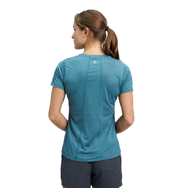 Black Diamond Women's Lightwire Short Sleeve Tech Tee Creek Blue