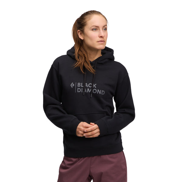 black diamond Women's Mini Stacked Pullover Hoody Black