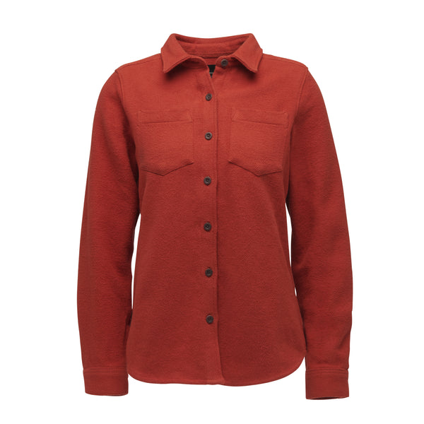 black diamond Women's Project Heavy Flannel Red Rock