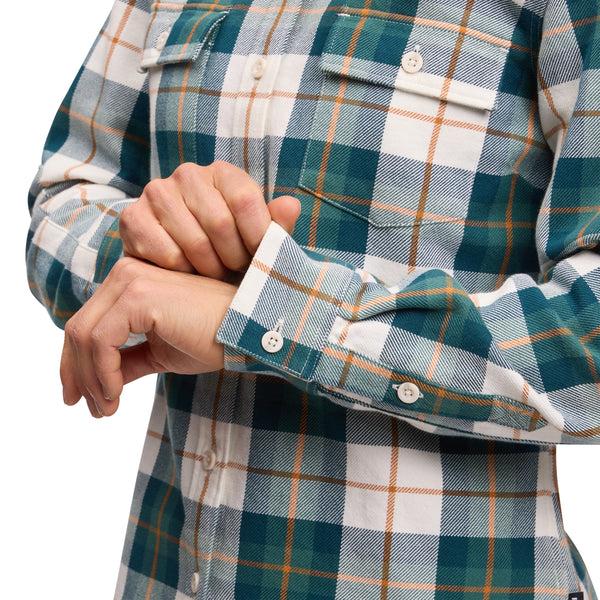 Black Diamond Women's Project Twill Long Sleeve Shirt Raging Sea-Henna