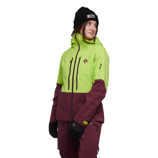 Black Diamond Women's Recon LT Stretch Shell Aloe-Blackberry