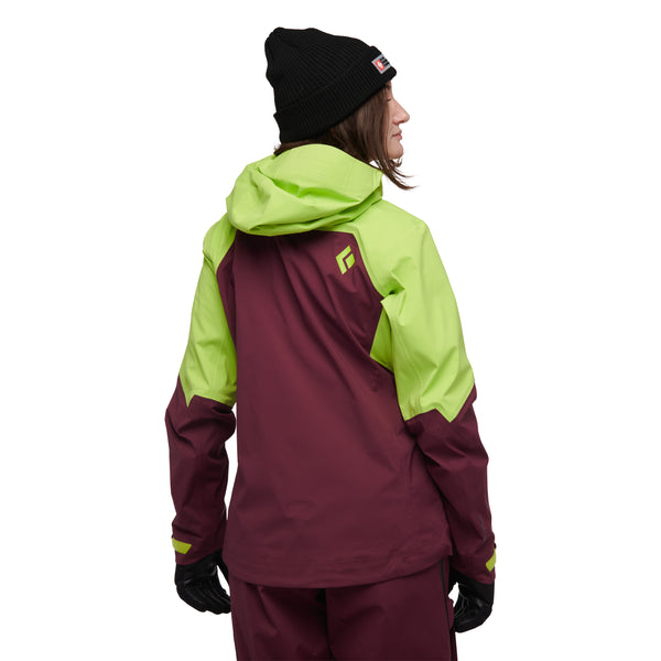 Black Diamond Women's Recon LT Stretch Shell Aloe-Blackberry