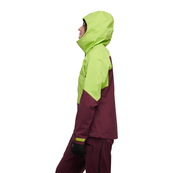 Black Diamond Women's Recon LT Stretch Shell Aloe-Blackberry