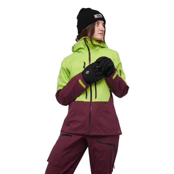 black diamond Women's Recon LT Stretch Shell Aloe-Blackberry
