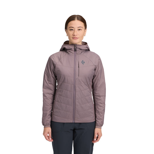 black diamond Women's Solution 1.0 Hoody Dark Mauve
