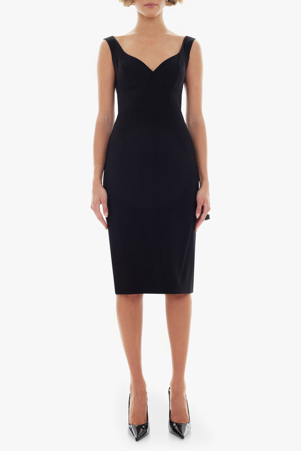 black halo Ally Sheath Dress Black