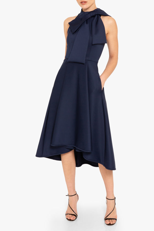 black halo Ara Cocktail Dress Pacific Blue