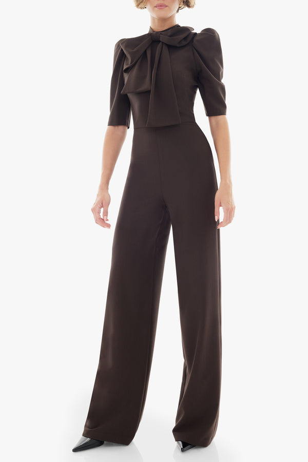 Black Halo Ara Jumpsuit Espresso