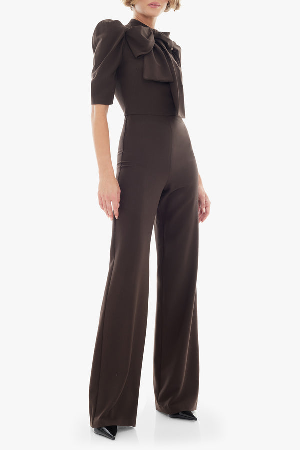 Black Halo Ara Jumpsuit Espresso