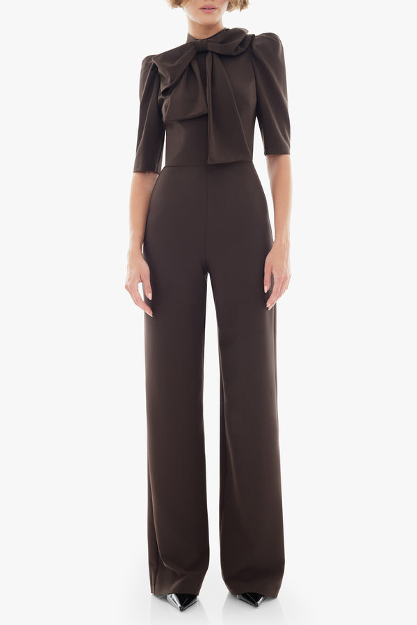 black halo Ara Jumpsuit Espresso