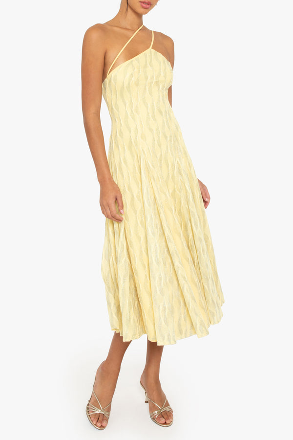 black halo Athena Midi dress Sunlit Sparkle