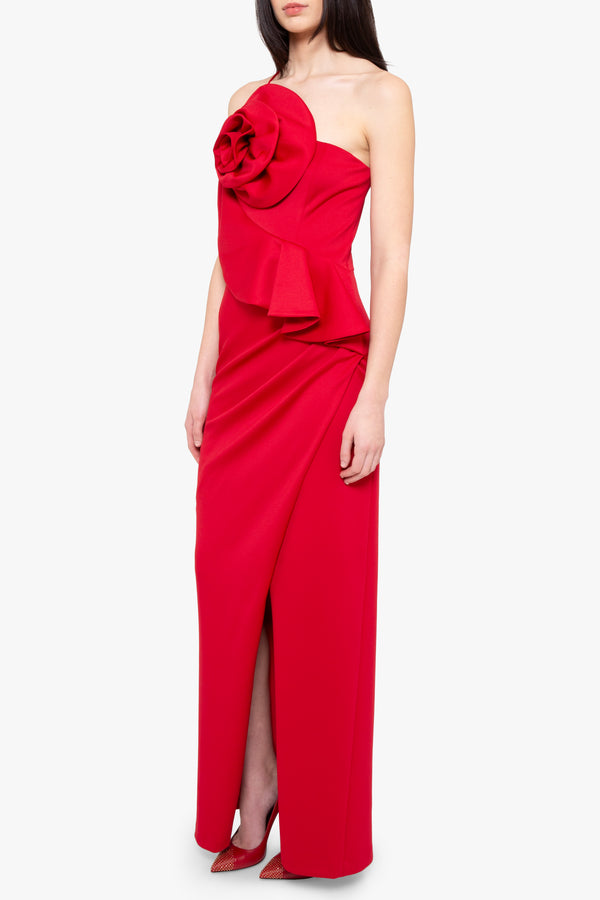 Black Halo Augustina Gown Crimson