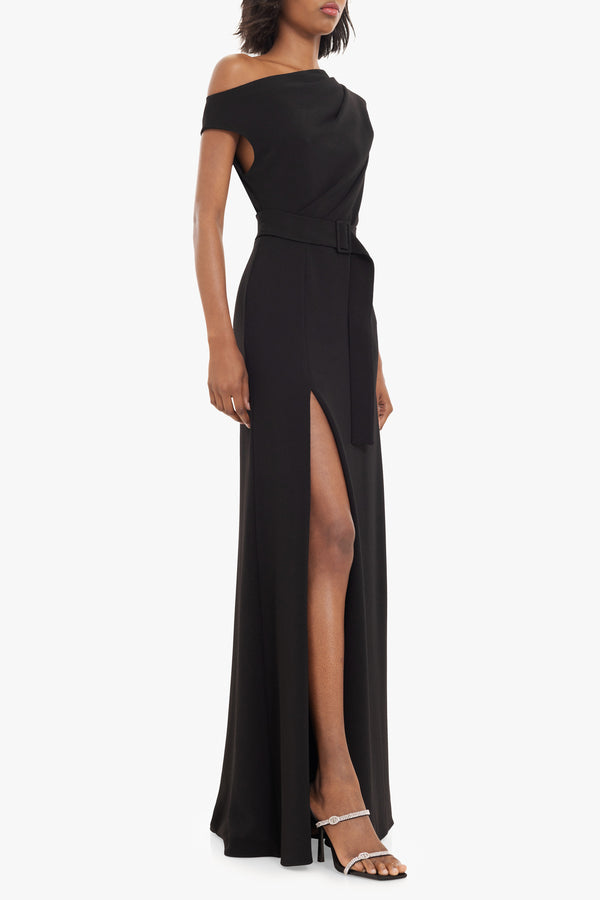 Black Halo Caprina Gown Black
