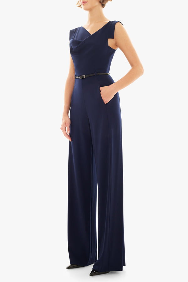 Black Halo Classic Jackie O Jumpsuit Eclipse