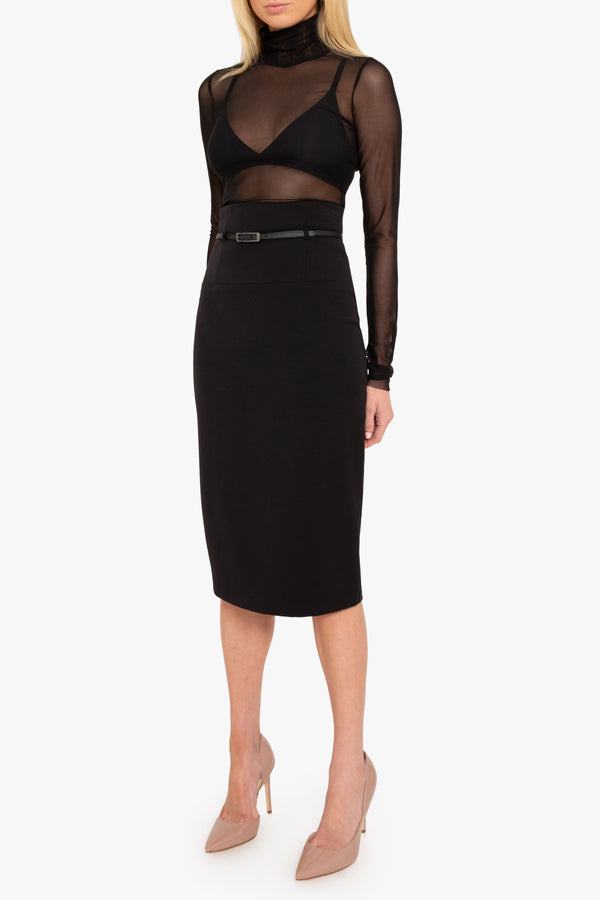 Black Halo Classic Jackie O Skirt Black