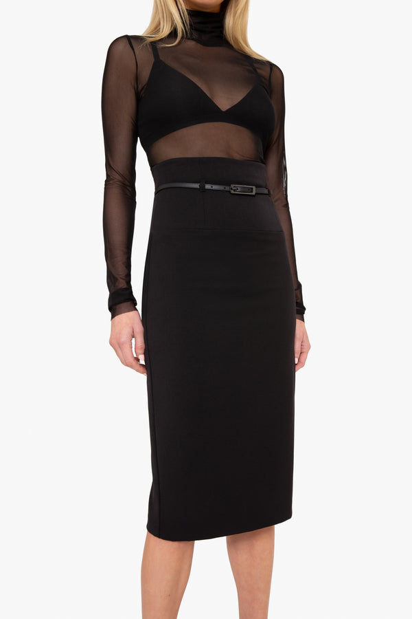 Black Halo Classic Jackie O Skirt Black