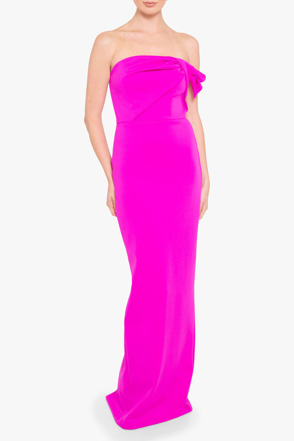Black Halo Divina Gown Vibrant Pink