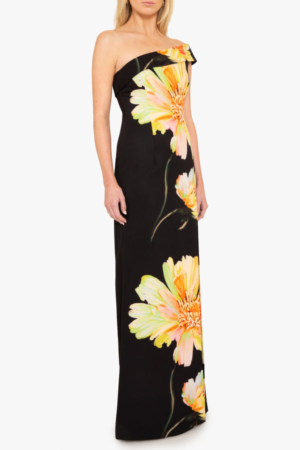 Black Halo Dolan Gown Bursting Bloom