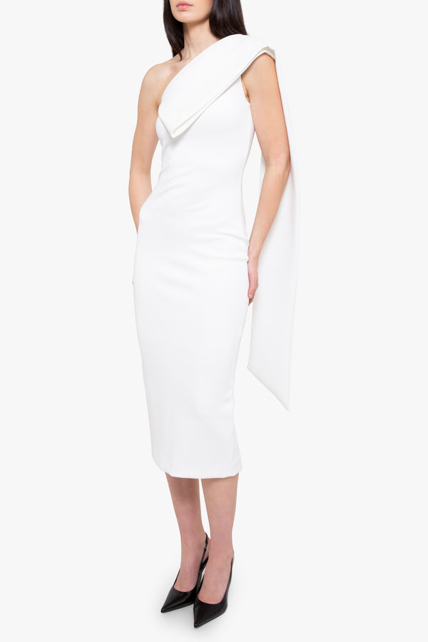 Black Halo Dolores Cocktail Midi Whip Cream