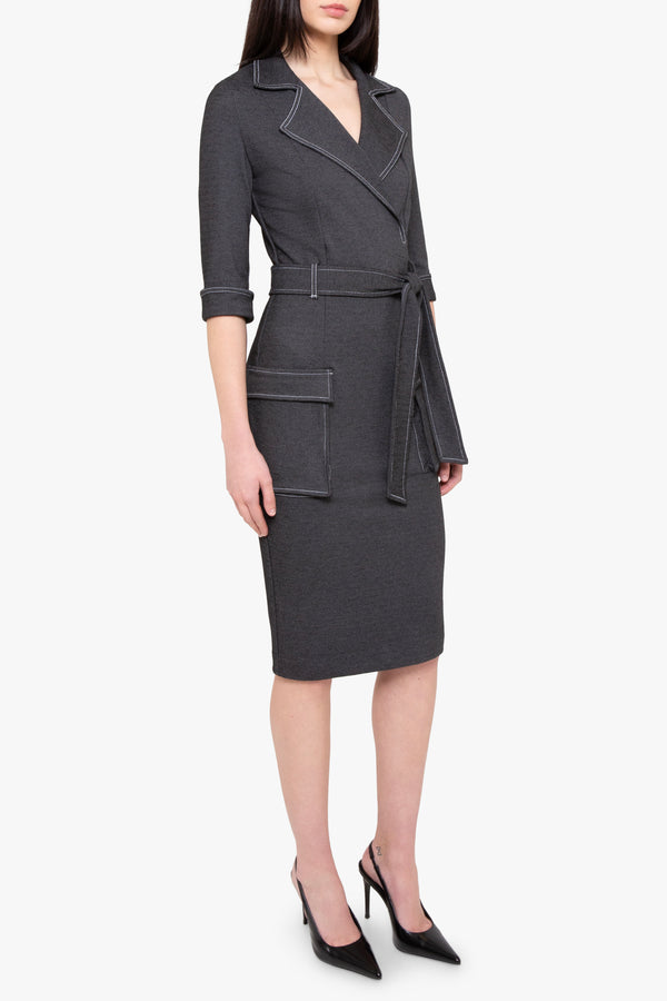 Black Halo Iria Dress Denim Daze