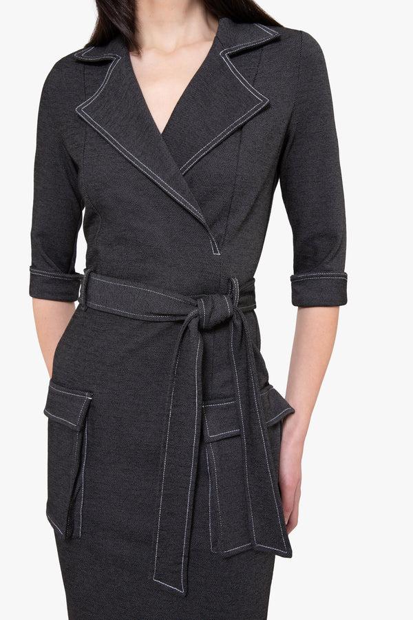 Black Halo Iria Dress Denim Daze