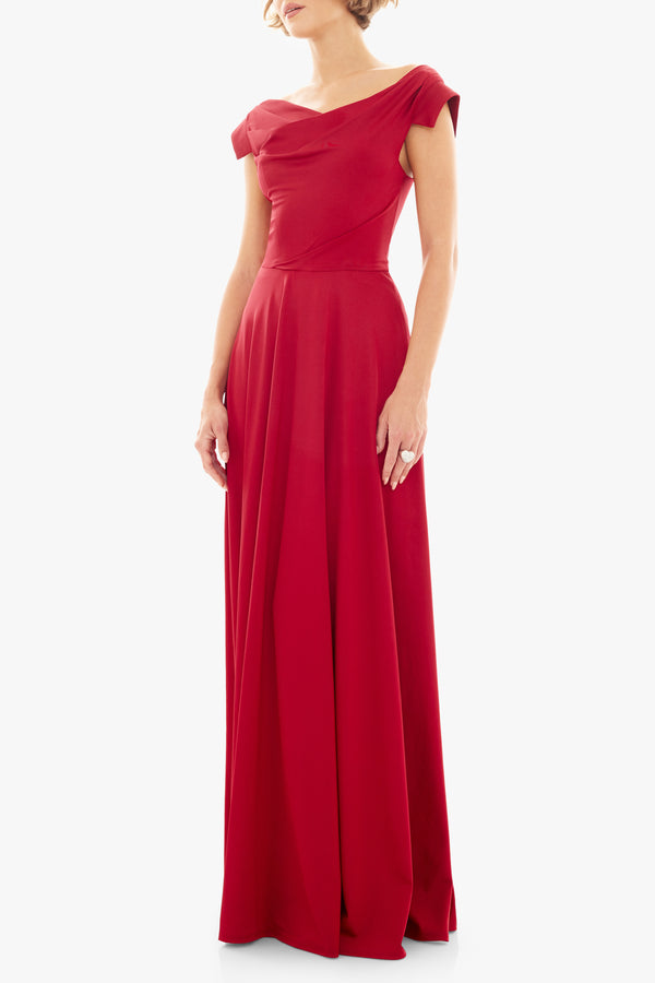 Black Halo Jacqueline Gown Red