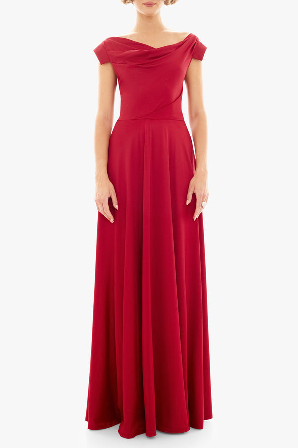 Black Halo Jacqueline Gown Red